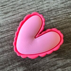 Barbie Pink Heart CROCS Jibbitz Shoe Charm 5/$20